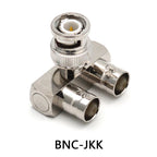 BNC-JKK BNC one male two All copper radio frequency coaxial monitoring adapter female two female one male three-way head