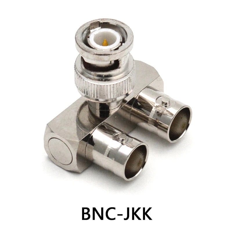 BNC-JKK BNC one male two All copper radio frequency coaxial monitoring adapter female two female one male three-way head