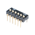 Slide Type SMT SMD Dip Switch Toggle 2.54mm 2Row 4Pin 2 Position/8 Pin 4 Position/ 16Pin 8 Position black Switch Gold Plated Pin