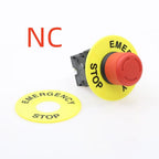 22mm red mushroom head emergency stop button switch XB2 LAY37 NO/NC alarm button switch