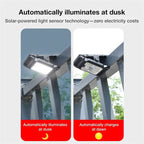 Clip‑on Solar Lights Outdoor Waterproof LED Motion Sensor Solar Security Lights, 3 Modes 3 Mounting Ways Lighting for Fence
