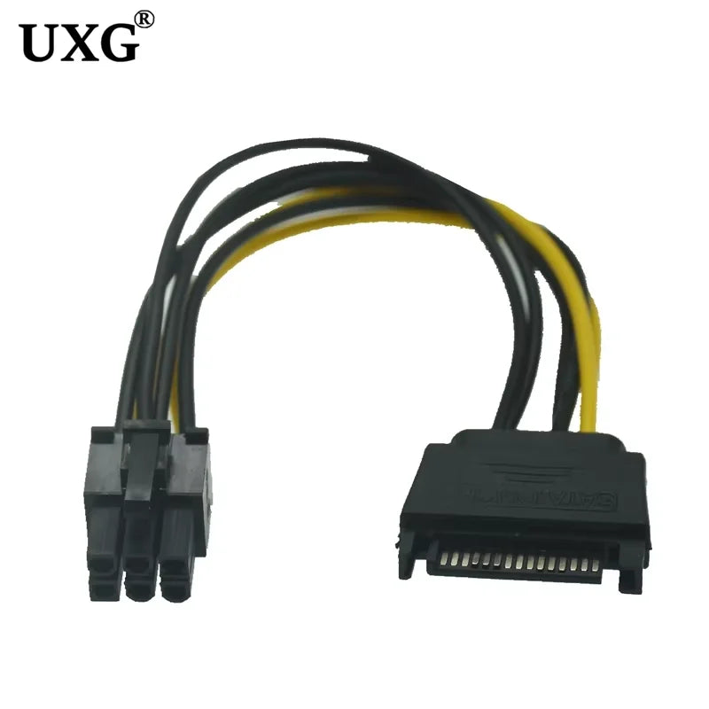 IDE Molex 4 Pin to SATA 2 Serial HDD Power Adapter Cable Hard Drive Connector Male to Female Molex SATA Extension Cord