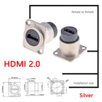 1pc Metal D Type Module RJ45 CAT6&USB 2.0/3.0&Type C&HDMI-Jack Socket Through Network Panel Mounting Electronic Connector