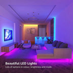LED Strip Lights, RGB Color Changing Led Strip Lighting with 24-Key Remote and  APP Control, Music Sync Lights