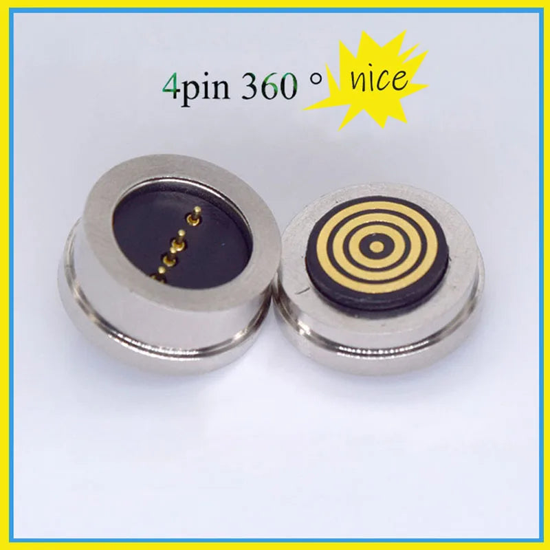 Magnetic Charging 4-pin 360 ° Blind Suction Waterproof Magnetic Connector For Medical Beauty Treatment Signal Transmission