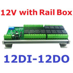 DC12V 1-12Ch Digital Switch DiDo Multifunction RS485 PLC IO Expanding Board Standard Modbus RTU Relay Module