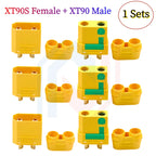 XT90/XT90S Male to Female Adapter for Car Lipo Battery Large Current Model Aircraft Plug with Resistance to Prevent Sparking