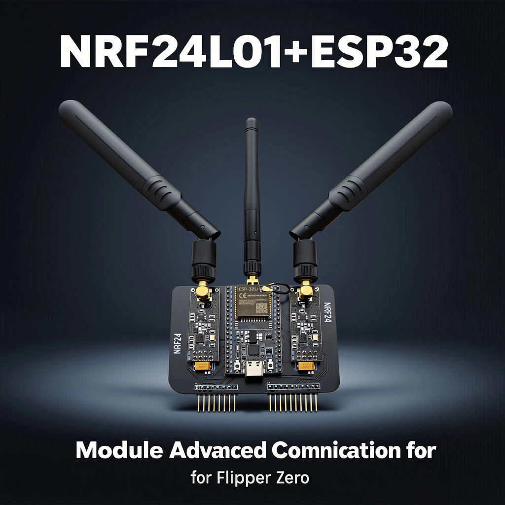 For Flipper Zero ESP32 DevKitC + NRF24L01 PA LNA 2.4GHz Module Supports Bluetooth And Equipped With High-Gain Antennas for IoT