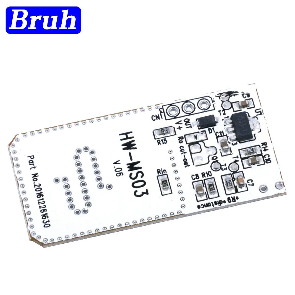 HW-MS03 Performance Motion Sensor Module Radar Motion Sensor 2.4GHz to 5.8GHz Microwave Radar Sensor Module for Arduino