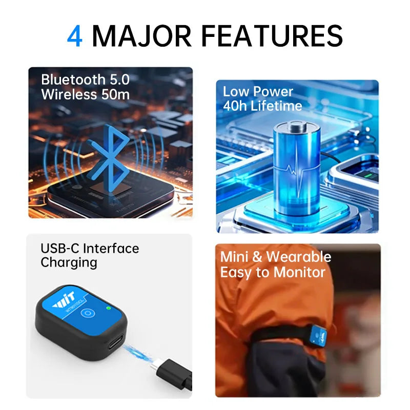 WitMotion WT9011DCL Bluetooth 5.0 Accelerometer Gyroscope Angle Sensor Electronic Compass Magnetometer Inclinometer