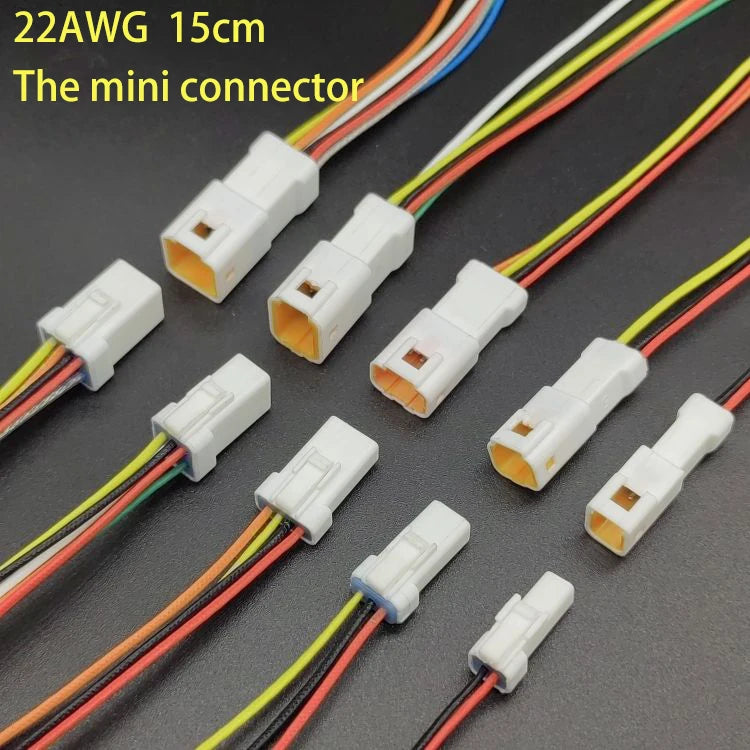 2P 3P 4P 6P 8P 0.6 MM Waterproof Wire Connector Plug Male And Female Socket With Cable JST JWPF Electrical Connectors