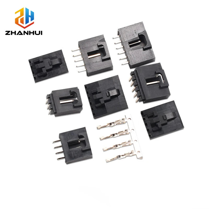 5/10Sets MX2.54 Dupont Connector Kit 2/3/4/5/6P Single Row Straight & Right Angle Pin Header with Housing & Crimp Terminals