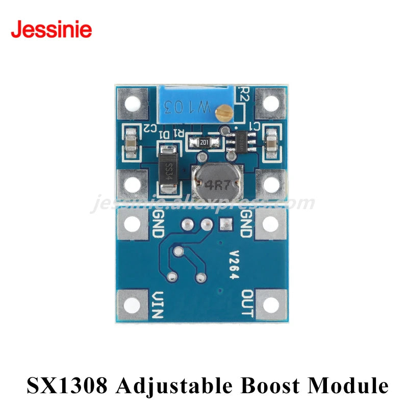 10pcs/1pc MT3608 SX1308 2A DC Step Up Converter Board DC-DC Adjustable Boost Module 2V-24V to 5V 9V 12V 28V