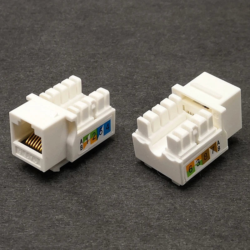 5pc CAT6 RJ45 110 Punch Down Keystone Computer Module Network Ethernet Jack