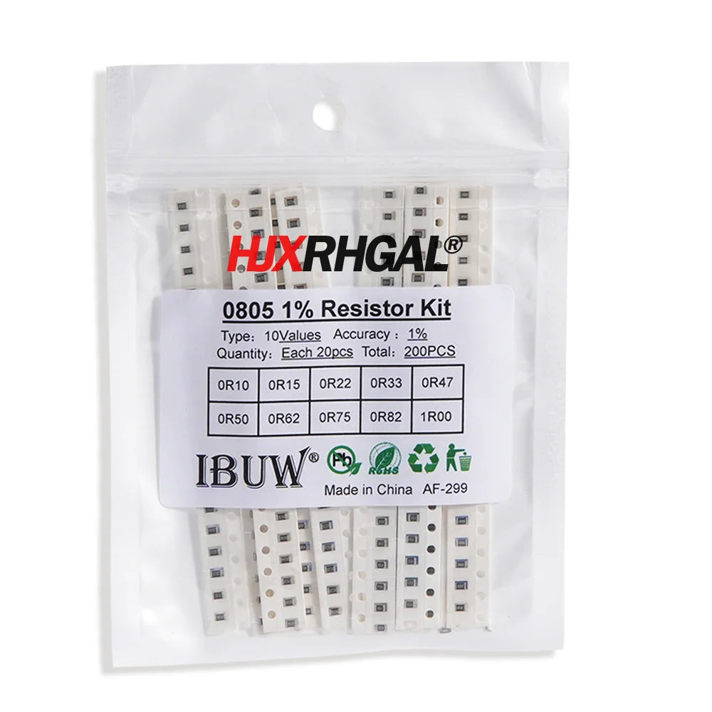 0402 0805 0603 1206 2512 1210 SMD Resistor Kit Assorted Kit Sample Kit 10/20/33/36/60/80 Values 1K 10K 20K 100K 100 200 220 ohm
