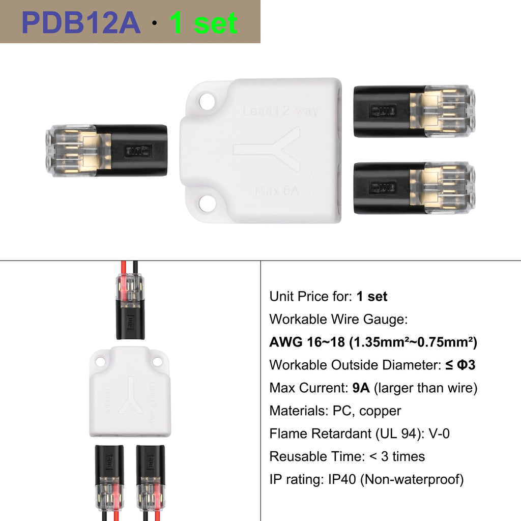 Cable Terminal Electric Wire Connector Clamp Block Quick Splice Scotch Lock Crimp for LED Car Wiring Joint Kit Tool Accessories