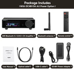 AIYIMA A80 Upgraded TPA3255 DAC Bluetooth PFFB Stereo Power Amplifier 300Wx2 Class D HiRes Digital Amp RCA TRS OPT COA USB Input