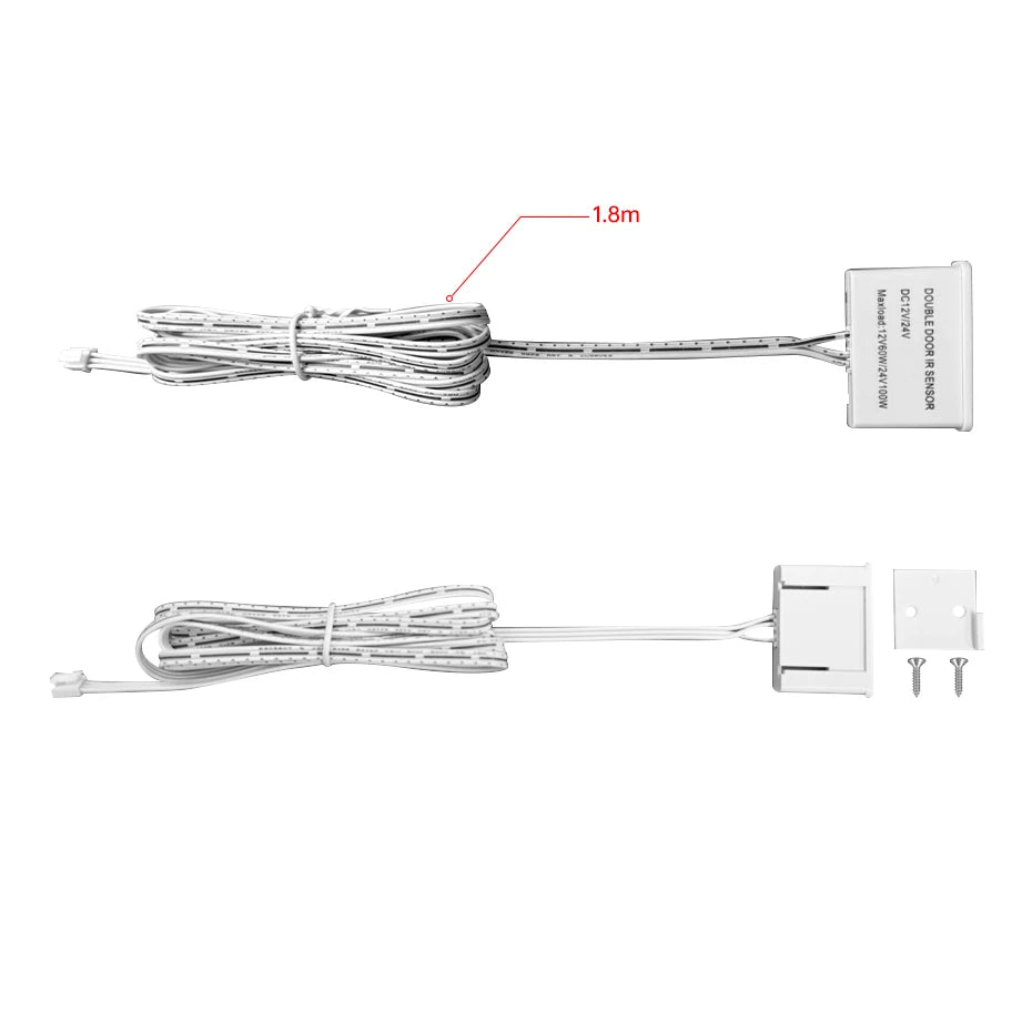 LED Cabinet Sensor Switch DC12-24V Dupont Port Touch/PIR Motion/Dual Door Motion Sensor /Penetrable Wood Detection Design 25MM
