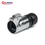 CNLINKO LP16 Waterproof Circular RJ45 Connector 8P8C Male/Female Panel Mount, PBT Push-Pull for Industrial Automation & Marine
