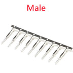 50PCS Dupont Connector Crimping Terminal Male And Female Pins for 2.54mm Dupont Housing Connectors