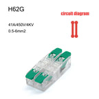 High Power 6mm² Fast Wire Electrical Connectors Universal Compact Splitter Push-in  Cable Wire Connector Fast Terminal Block