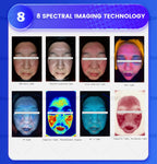 New 3D Facial Skin Analyzer Machine 15.6 inch Skin Analyzer Facial Machine 8 Light Spectrum Skin Analysis Scanner