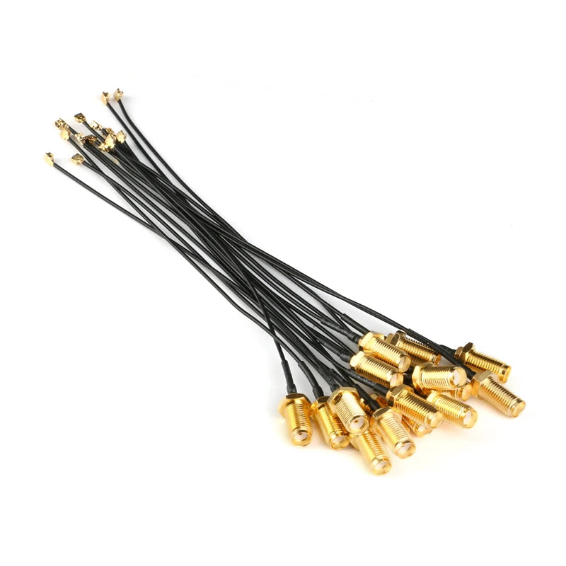 5pcs SMA Connector Cable Female to IPX/IPEX RF/uFL/u.FL 5/10/15/20CM Coax Adapter Assembly RG178 Pigtail Cable 1.13mm