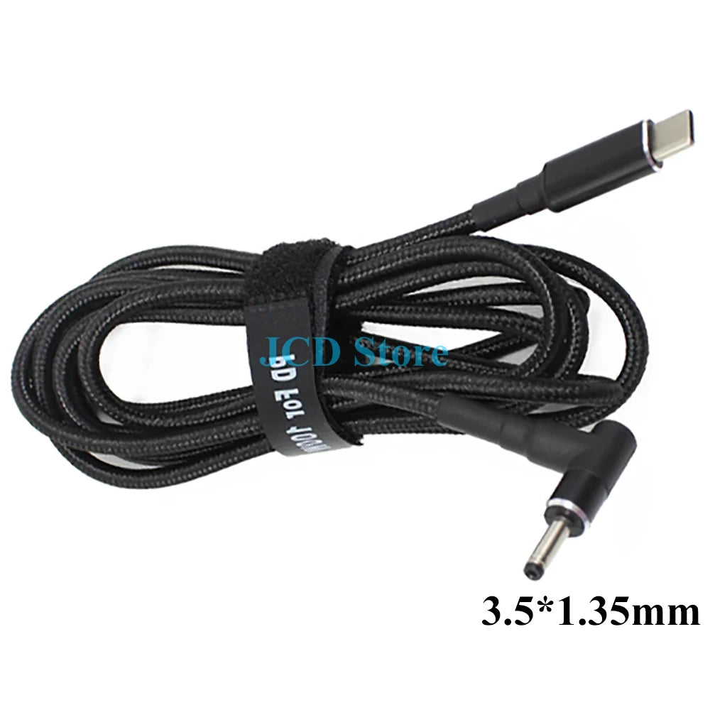 1PCS 100W 5A PD to DC 5.5*2.1 5.5*2.5 7.4*5.0 4.5*3.0 Decoy Trigger Adapter Cable TYPE-C PD Decoy Line Charging Notebook Charger