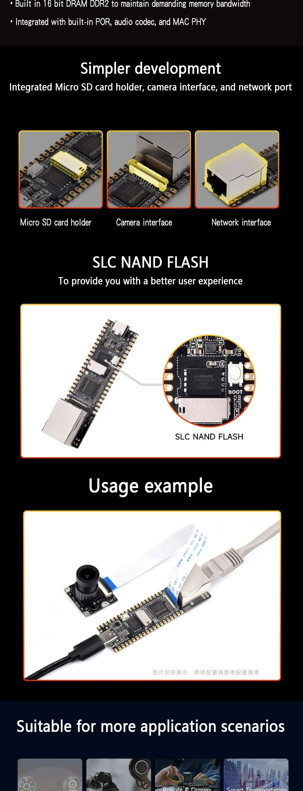 Luckfox Pico Plus,RV1103 Linux Micro Development Board,Integrates ARM Cortex-A7/RISC-V MCU/NPU/ISP Processors,With Ethernet Port