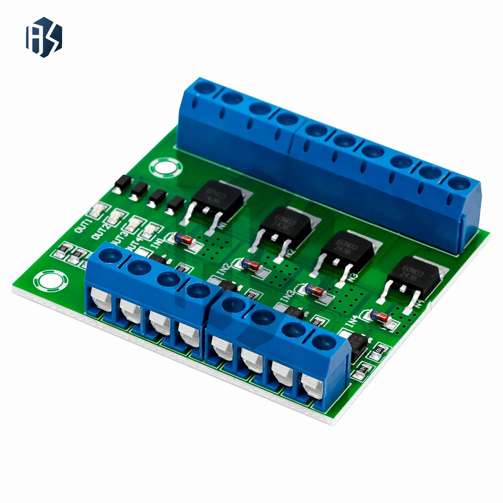 1~5PCS MOS FET 4 Channel Pulse Trigger Switch Controller Board PWM Optocoupler Opto-isolator Driver Board for Motor LED Light