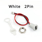 5PCS 2Pin - 6Pin USB-C Connector Type-C Waterproof with PH 2.0 Nut Locking Panel Mounting TPC Waterproof Fast Charging Jack Por