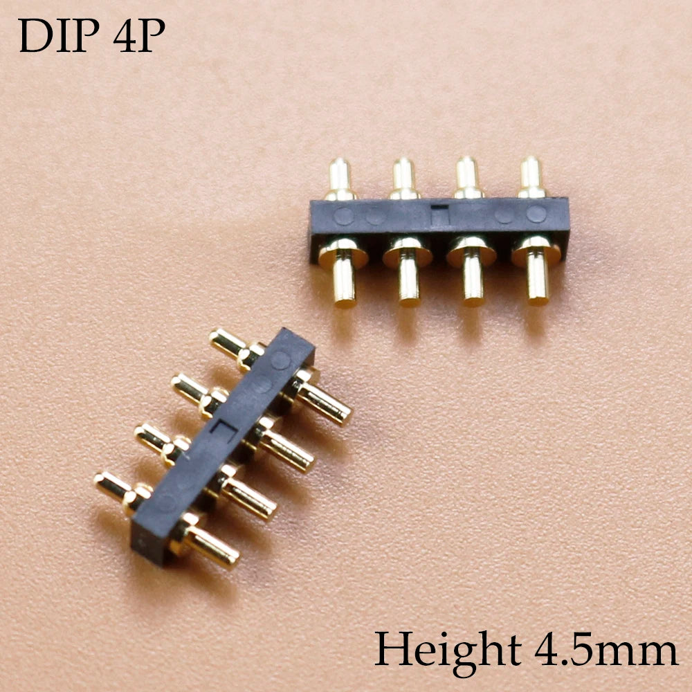 1 Piece FOR DIP Pogo Pin Connector Spring Loaded Contact Test Probe Power Charging Connector Pin 2.54 Mesh