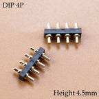 1 Piece FOR DIP Pogo Pin Connector Spring Loaded Contact Test Probe Power Charging Connector Pin 2.54 Mesh