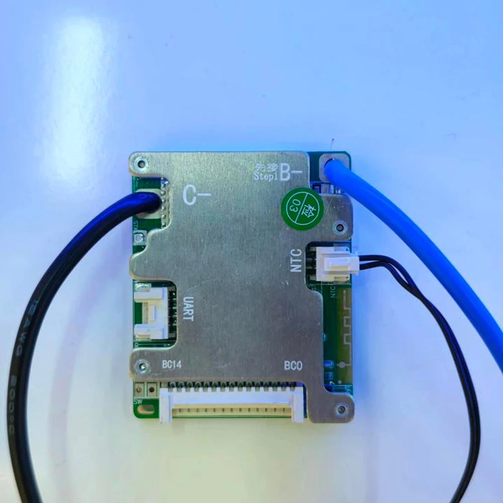 Small Type 3.2V LiFePO4 3.7V Li-ion 20A 30A 40A 50A Electric Bike Smart BMS 7S-14S 24V 36V 48V with UART BT