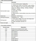 4-Channel NTC Transmitter 10K Thermistor To RS485 Modbus RTU Communication