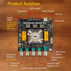 DC 16-38V ZK-AS1 2G Second Generation Upgraded 2.1-channel TPA3255 Bluetooth Digital Amplifier Board Module 220W+220W+350W