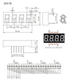 5pcs Led Digital Tube Display 0.28/0.36/0.4/0.56/0.8-inch 1/2/3/4-bit 7 Segment Common Cathode/anode Red/white/yellow/green/blue