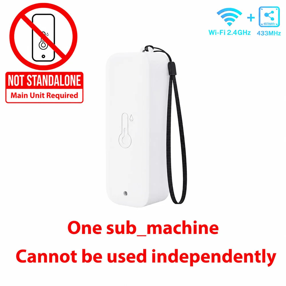 Tuya WiFi Weather Station RF433 IP65 Waterproof Outdoor Temperature Humidity Sensor Thermometer Hygrometer 2-9 Sub Devices