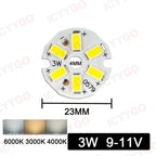 10PCS 9W 7W 5W 3W 2W SMD 5730 LED PCB Light Source Aluminum Light Board 20mm 23mm 50mm Mini LED Bulb Replacement Light Board
