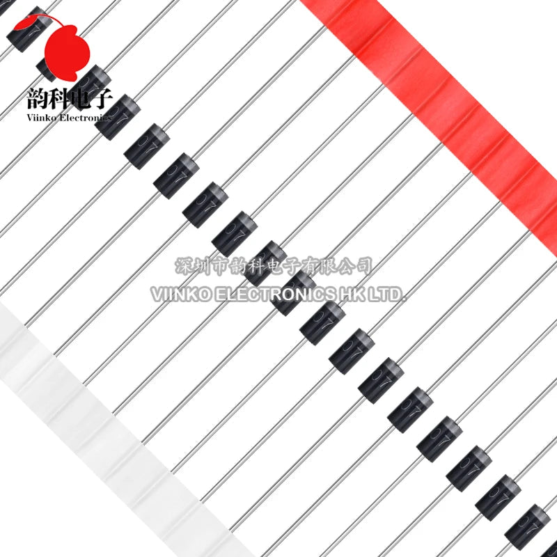 100pcs UF4007 FR107 FR207 RL207 1N4937 1N5392 1N5399 1N5817 1N5818 1N5819 UF4005 UF4004 FR104 FR157 RL257 Rectifier Diode