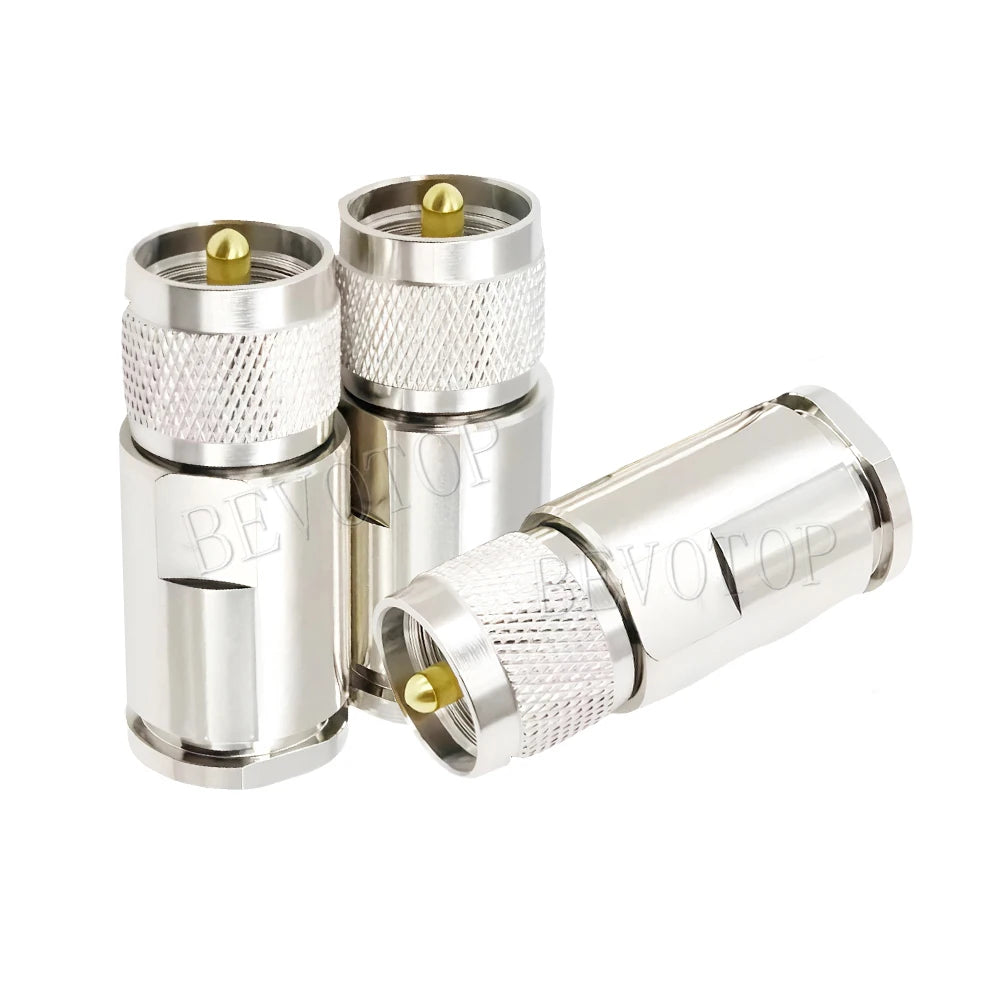 1PCS N/UHF Type Male/Female Connector LMR600 50-12 Cable RF Coaxial Straight Nickel plated RF Coax Connector