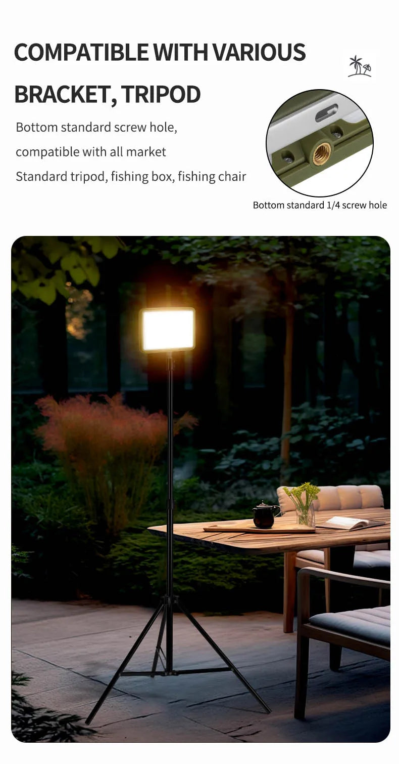 Outdoor Camping Light Super Bright Camping Floodlight Magnetic Rechargeable Led Work Light