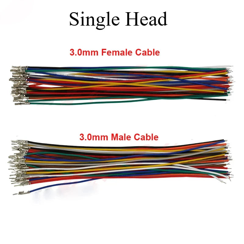 10/50PCS Micro-fit 3.0mm Wire Connector Mini 5557/5559 1007-20AWG Terminal Crimp One End Male Female Electronic Connector Cable