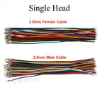 50pcs Micro-Fit MX3.0mm 43025 43020 Male Female Terminal Crimped Wire Mini 5557/5559 20AWG One End Electronic Connector Cable