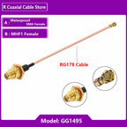 1PC UFL u.FL MHF Female to SMA Female Waterproof RF Coaxial Pigtail Adapter WIFI Antenna Extension Cable RG178