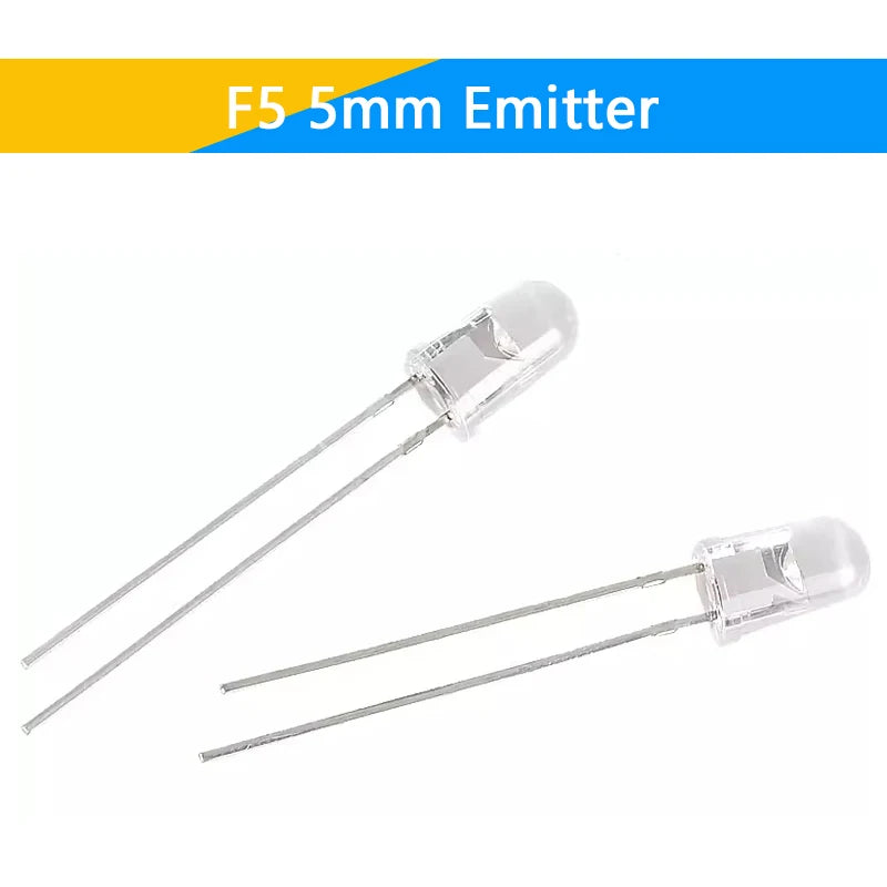 10Pairs F3 3mm F5 5mm 940nm LEDs Infrared Emitter and IR Transmitter Receiver Diode Diodes 301A Infrared to tube For Arduino