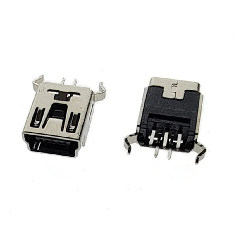 10Pieces 9Types Mini USB Connector B Type USB 2.0 Jack 5pin SMT DIP PCB Board Sink 1.7 USB Socket Female Jack 2.0