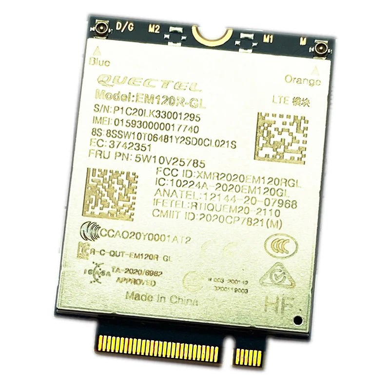 QUECTEL EM120R-GL EM120R 4G CAT12 all-netcom 600Mbps Module for ThinkPad X1 Yoga 6th X13 Yoga P14s T14 T15 T15s