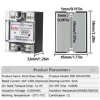 EARU Single Phase Solid State Relay Module SSR-25DA SSR-40DA SSR-40AA SSR-40DD SSR 10A/25A/40A/60A/80A/100A/120A/150A DD DA AA