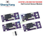 50/100/150/200A Hall Current Sensor Module Linear Analog AC DC 3.3V-5V ACS758LCB-050B 100B 150B 200B -PFF-T RC Model Connector